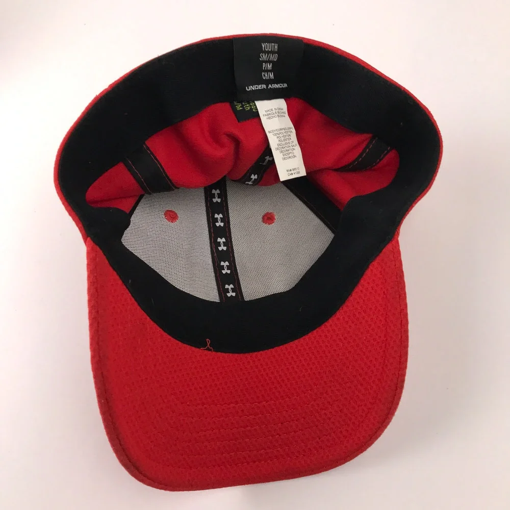 UA Under Armour Re Hat With Black Logo Youth size SM/MD